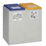 VAR Kunststoffcontainer 2-fach ohne Deckel 80 l