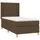 vidaXL Boxspringbett 100 x 200 cm Dunkelbraun