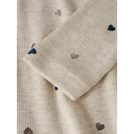 NAME IT Mädchen Nmfnutti Ls Top Noos, Peyote Melange, 122/128 cm - 122-128