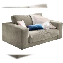 KAWOLA Doppelsessel MADELINE Loveseat Cord steingrau