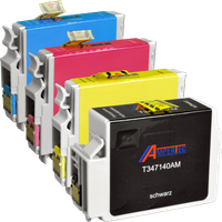 Ampertec 4 Ampertec Tinten ersetzt Epson C13T34764010 34XL 4-farbig