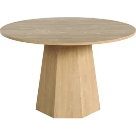 stilvora Küchentisch Ø 120 cm braun
