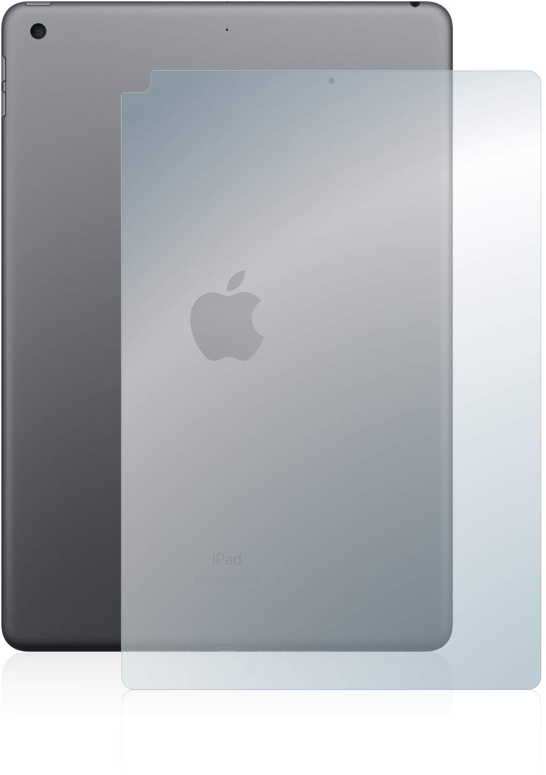 BROTECT Panzerglasfolie für Apple iPad 10.2" WiFi 2020 (Rückseite, 8. Gen.) Schutzglas Schutzfolie [Extrem Kratzfest 9H, Anti-Fingerprint
