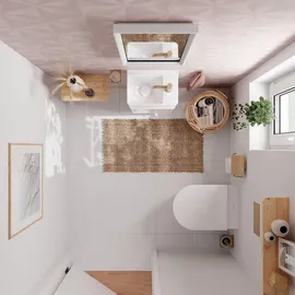 Hansgrohe Xarita E Spiegel mit LED-Beleuchtung und IR Sensor, weiß matt