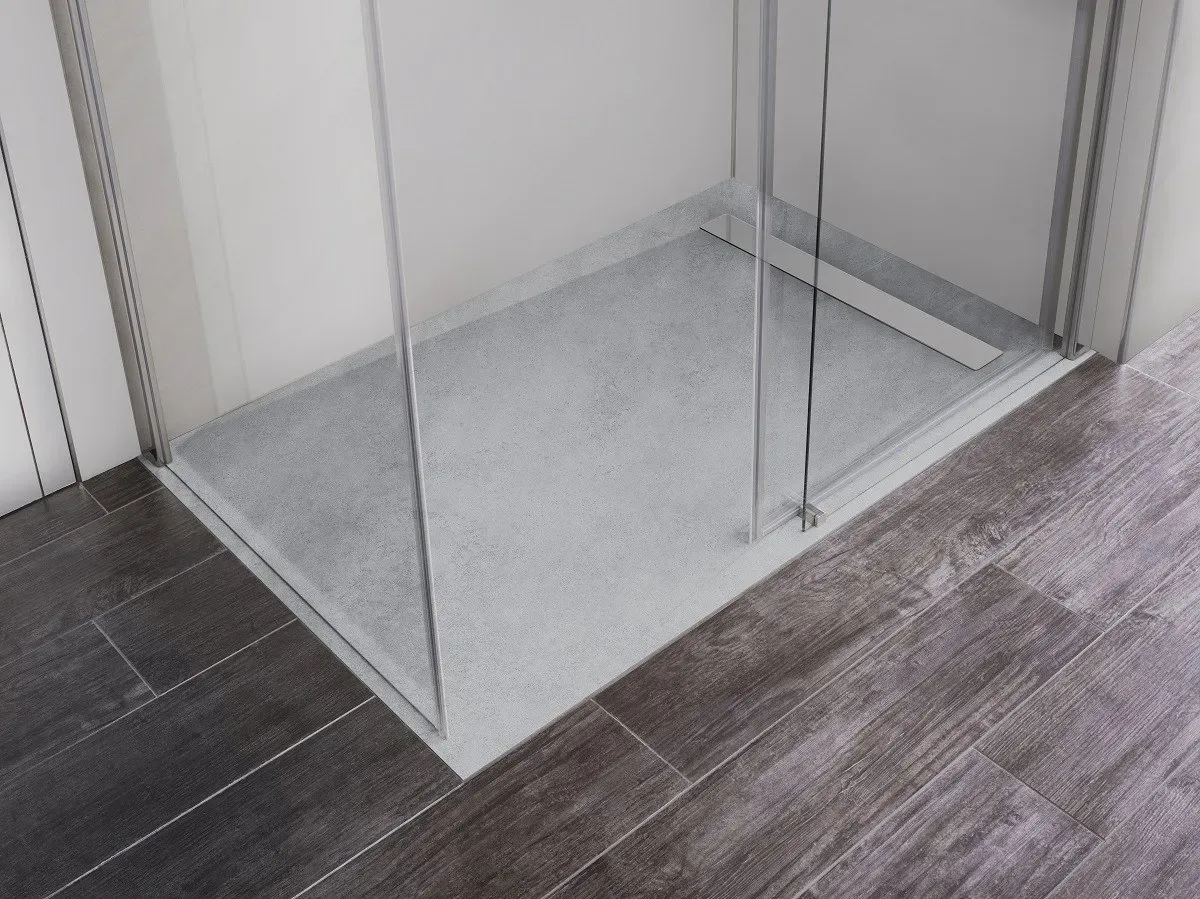 HSK Duschbodenelement RenoDeco - Ablaufrinne Sondermaß bis 170 Naturstein, champagner (606), 5195099 5195099-170-606