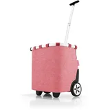 reisenthel carrycruiser Twist Berry – Tragbarer Einkaufstrolley mit stabilem Aluminiumrahmen, Schultergurt und herausnehmbarer Netz-Innentasche – Aus wasserabweisendem Material