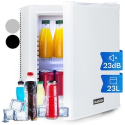 Klarstein Table Top Kühlschrank HEA-HappyHour-Wht 10035239A, 47 cm hoch, 38 cm breit, Hausbar Minikühlschrank ohne Gefrierfach Getränkekühlschrank klein
