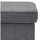 Sconto Hocker Polsterhocker 63 x 43 x 42 cm Anthrazit