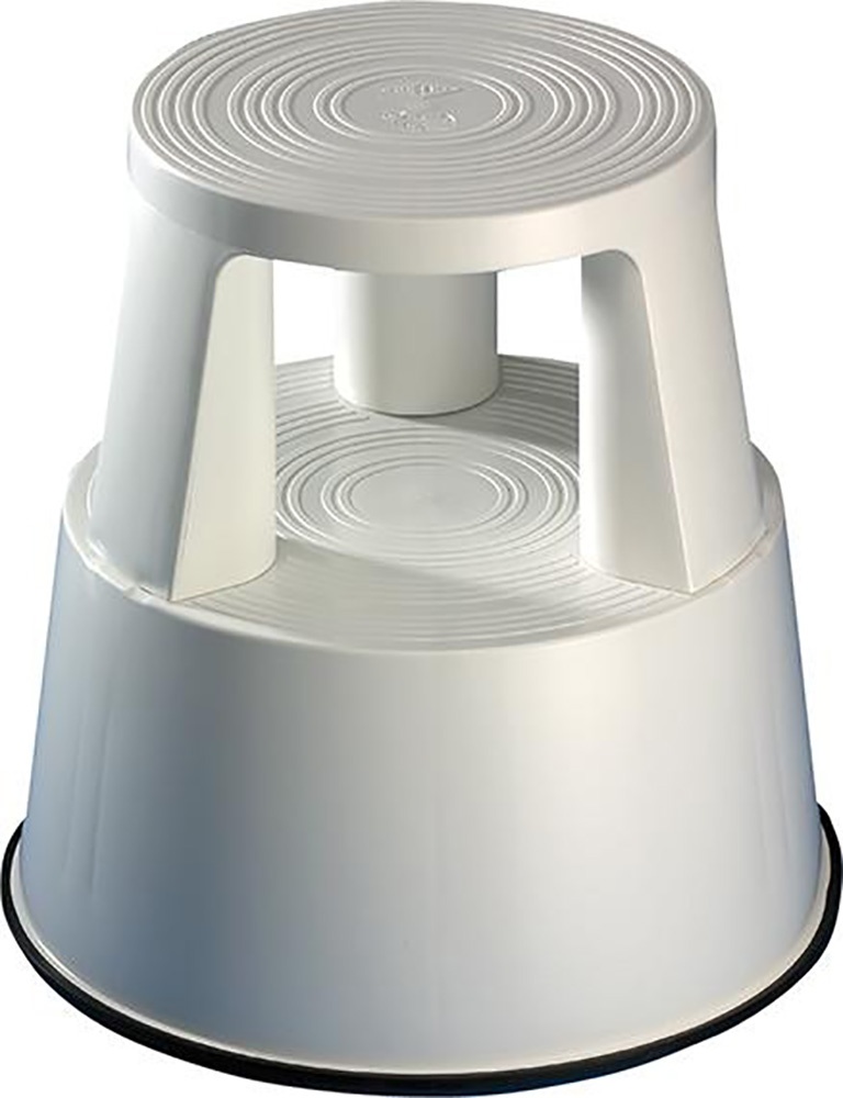 Produktbild WEDO Rollhocker Step Kunststoffband, lichtgrau