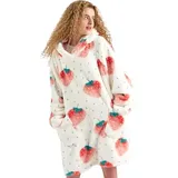 BEDSURE Hoodie Decke mit Ärmeln - Tragbare Decke zum Anziehen Erwachsene Kuschelpullover, Warm Kuscheldecke mit Ärmeln weich Ärmeldecke als Geschenke für Frauen Freundin Mütter