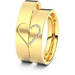 Trauringe Herzfeld 333er Gelbgold - 7327