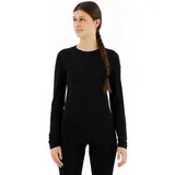 Icebreaker 200 Oasis LS Crewe Damen Funktionsshirt Merino Langarm-baselayer - Black - S