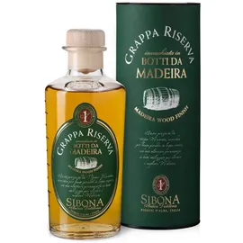 Sibona Grappa Riserva Botti da Madeira 40% vol. 0,5l) in Geschenkbox