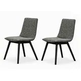 OTTO home 4-Fußstuhl Ramon Polyester graugrün 2er Set