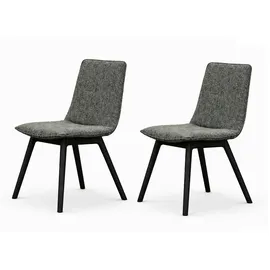 OTTO home 4-Fußstuhl Ramon Polyester graugrün 2er Set