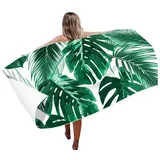 Coonoor Badetuch Microfaser Strandtücher,Groß 160x80 cm Handtücher Super Saugfähig