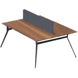 JVmoebel Arbeitstisch Computertisch Laptoptisch Schreibtischplatte Büroarbeitsplatz (1-St., 1x nur Arbeitstisch), Made in Europa braun