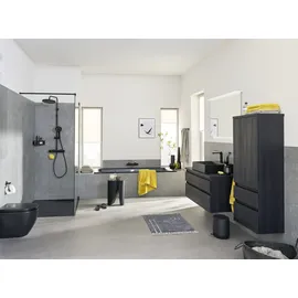 Schöner Wohnen Glaia Duschsystem mit Thermostat Mattschwarz 114