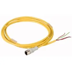 Eaton 166982 Verbindungsleitung, 4p, AC, Kupplung M12 gerade, Ende offen, L=2m CSAS4F4CY2202