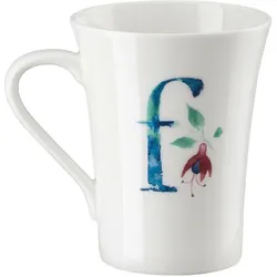 Hutschenreuther Becher mit Henkel Flower Alphabet F-Fuchsia