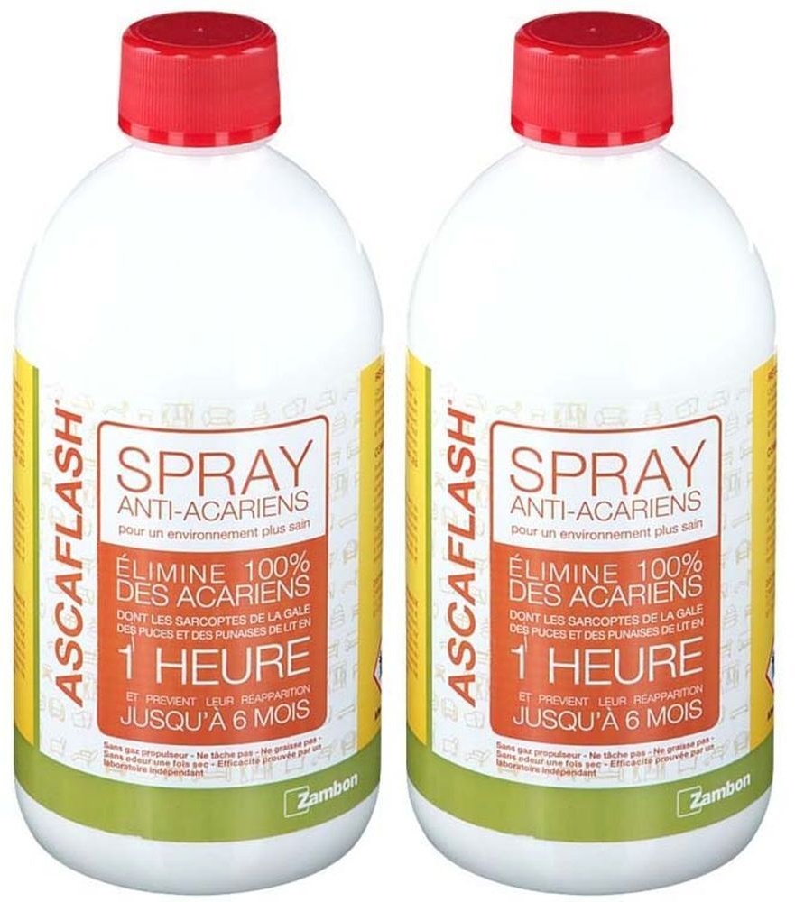 Ascaflash® Spray Anti-Acariens 2x500 ml spray