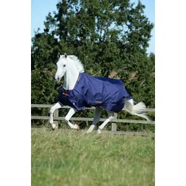 Bucas Therapy Turnout Regendecke 50g 140 cm Navy/Orange