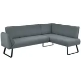 K+W Komfort & Wohnen Eckbank K+W KOMFORT & WOHNEN "Drive", blau (aqua 54), H:91cm T:68cm, Sitzbänke, Eckbank, mit Seitenteilverstellung am langem Schenkel zur Sitzplatzerweiterung