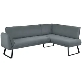 K+W Komfort & Wohnen Eckbank K+W KOMFORT & WOHNEN "Drive", blau (aqua 54), H:91cm T:68cm, Sitzbänke, Eckbank, mit Seitenteilverstellung am langem Schenkel zur Sitzplatzerweiterung
