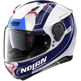 Nolan N87 skilled n-com white/red/blue 99