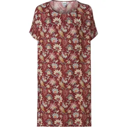 Viskose-Kaftan, Druck rot, 40/42