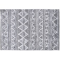 Berber-Teppich mit Reliefmuster weiß und grau 160 x 230 cm ERGA