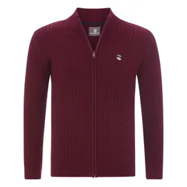 Jan Vanderstorm Strickjacke ONERVA Dunkelrot 4XL
