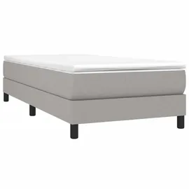 vidaXL Boxspringbett Hellgrau 100x200 cm Stoff1370749