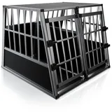 Juskys Aluminium Hundetransportbox