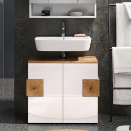 Vicco Waschbeckenunterschrank Eden Weiß Artisan modern 73x64 cm