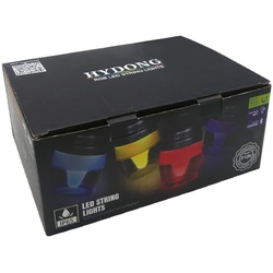 HYDONG RGB LED Lichterkette F12C Beleuchtung für Außen & Innen IP65 wasserdic...