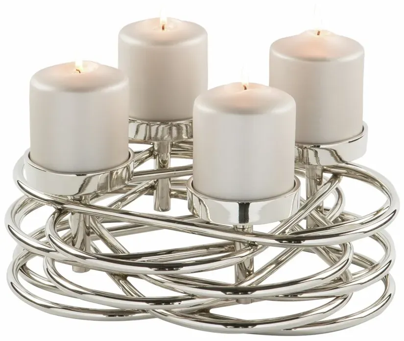Fink Dekokranz Duplex Ø35cm 4-flg. - D/H ca. 35,00x11,00