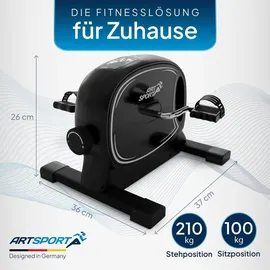 ArtSport Pedaltrainer Sportivo - leiser Heimtrainer, Fitnessgerät, Senioren, Armtrainer