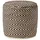 Homescapes Sitzpouf Jute 45 x 40 x 45 cm Schwarz/Natur