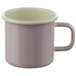 Neuetischkultur Tasse Emaille-Becher 8 cm Retro, Emaille, Kaffeetasse Teetasse Milchtasse rosa