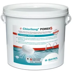 BAYROL e-Chlorilong® POWER 5 - 200 g Chlortabletten mit 5 Funktionen 5,0 kg