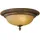Feiss Deckenleuchte 2-flg. rund gold-braun Glas Stahl D 34,3 cm