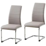 Hti-Living Schwingstuhl SallyC Kunstleder blau 2er Set