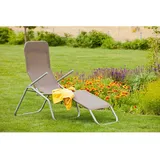 Merxx Wellnessliege XXL 154 x 67 x 116 cm taupe