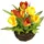 I.GE.A. Kunstblume I.GE.A. "Tulpe", bunt (gelb,orange), B:13cm H:25cm L:13cm, Kunstpflanzen, Im Weidenest, Blume Papageientulpe Blüte Osterdeko