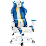 Diablo Chairs Diablo X-One 2.0 Gaming Stuhl Gamer Chair Bürostuhl Schreibtischstuhl Verstellbare Armlehnen Ergonomisches Design Nacken/-Lendenkissen Wippfunktion Aqua Blue Normal (L)