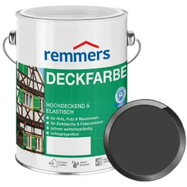 Remmers Deckfarbe 5 l schwarz seidenmatt