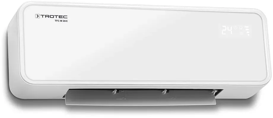 TROTEC TFC-W 28 E Wandheizlüfter, max. 2 kW, IR-Fernbedienung, Oszillationsfunktion, 24 m2