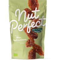Nut Perfect | Bio-Sultaninen | biologisch und ungeschwefelt | saftig-süßer Geschmack | schonend getrocknet | von Natur aus besonders süß | 120g
