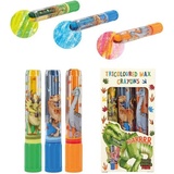 Magni Magni, Malstifte, Wachsmaler-Set Dino World Mini Tricolor